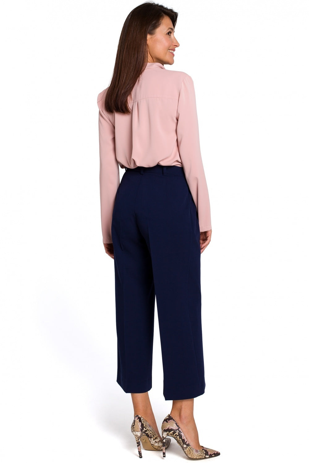 navy blue - Women trousers model 130476 Stylove