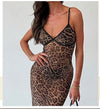 Leopard Print Slip Dress