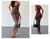 Leopard Print Slip Dress
