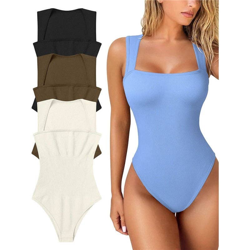 New Women's Slimming Bodysuit Sleeveless Tummy Control: ROSE RED