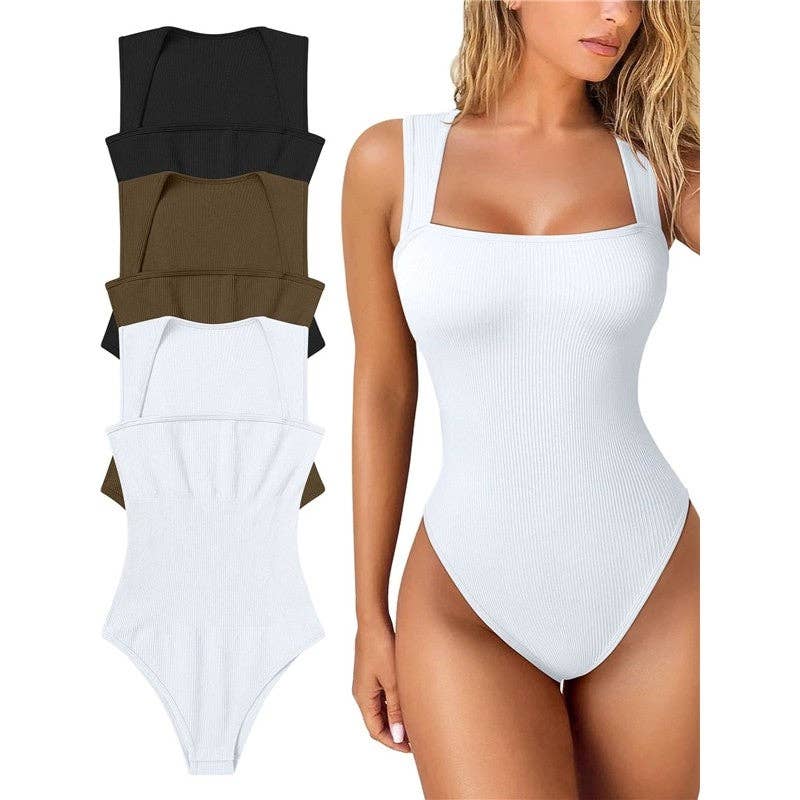 New Women's Slimming Bodysuit Sleeveless Tummy Control: ROSE RED