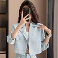 Style: Blue Suit, Size: S - Short Suit Suit Women's Small Spring And Autumn New