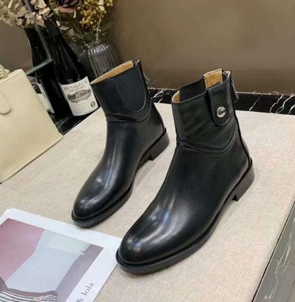 Color: with brand logo - Size: US8.5=euro 40 women - Luxury Designer H Womens Half Martin High Quality Low Heel Winter Snow Shorts Boots Size 35-41