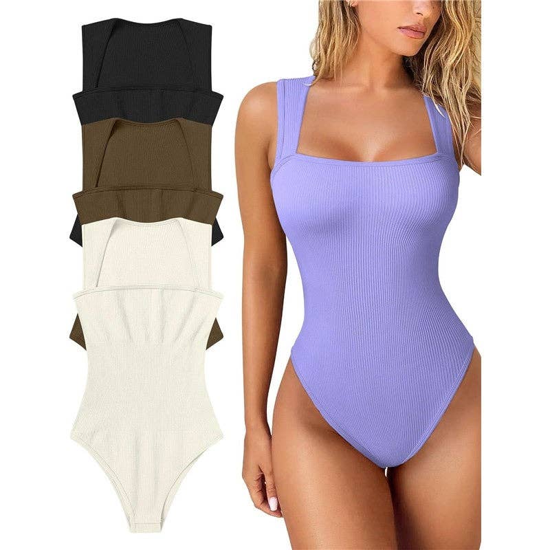 New Women's Slimming Bodysuit Sleeveless Tummy Control: ROSE RED