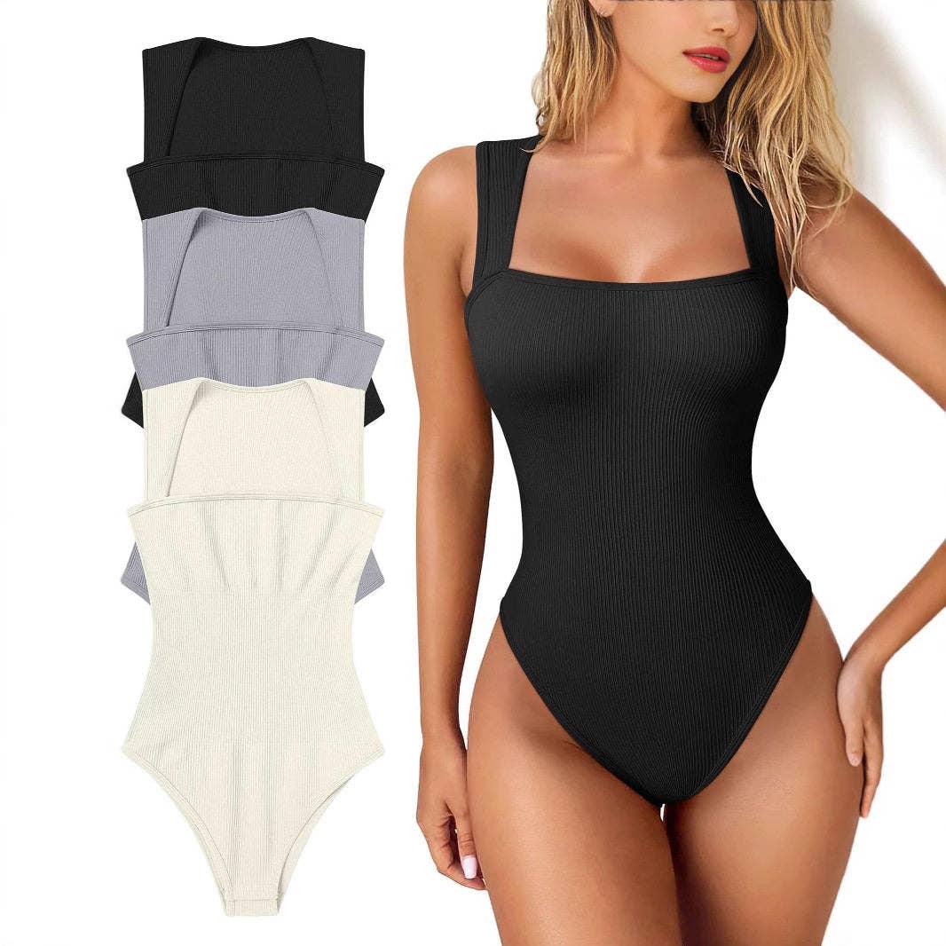 New Women's Slimming Bodysuit Sleeveless Tummy Control: ROSE RED