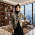 Fashionable Elegant Tweed Coat For Women