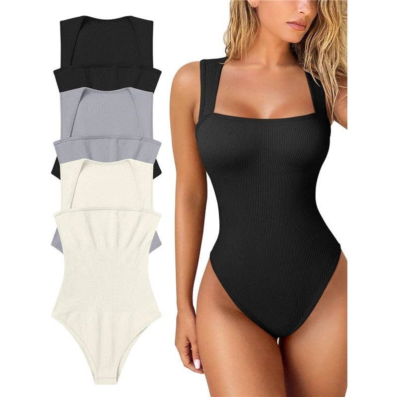New Women's Slimming Bodysuit Sleeveless Tummy Control: ROSE RED