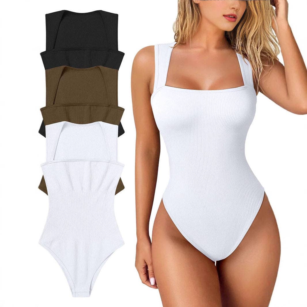 New Women's Slimming Bodysuit Sleeveless Tummy Control: ROSE RED